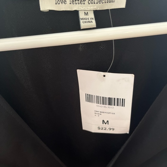 love letter collection Black Cutout Long Sleeve (NWT!) - Picture 3 of 3